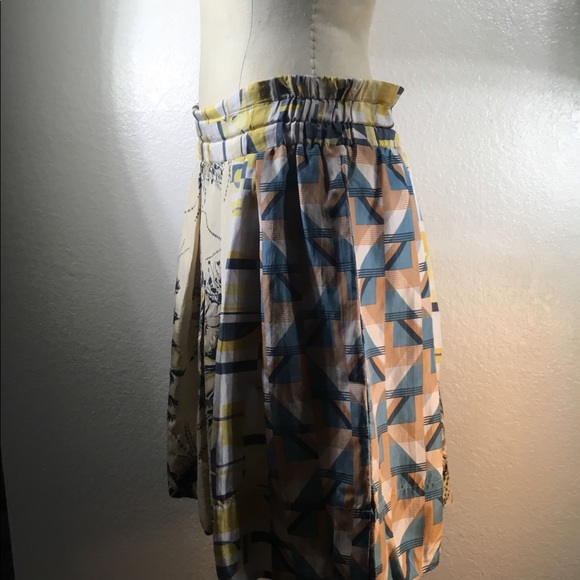 Johnny Was Art Deco Panelled Skirt Lined NWT - Picture 4 of 7